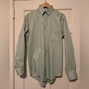 Mens Lands End dress shirt Size Small 14-14 1/2 neck